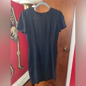 Vintage 90s Polka Dot Midi Dress